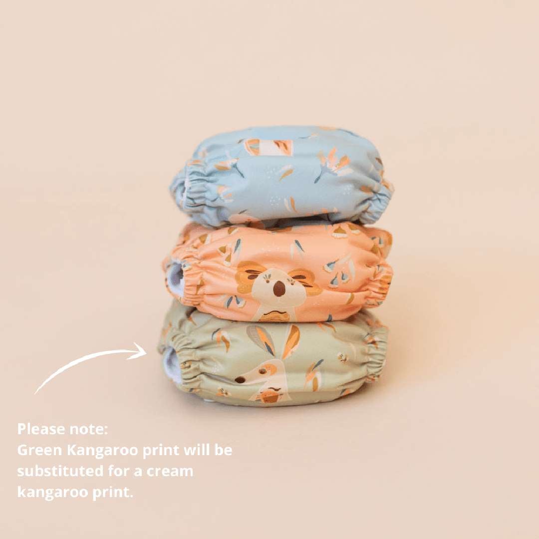 Newborn Cloth Nappy Soft Cover Recycled Ai2 - Bare & Boho