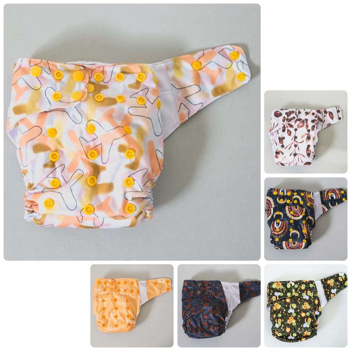 Pocket Cloth Nappy +2x inserts - Monti & Co