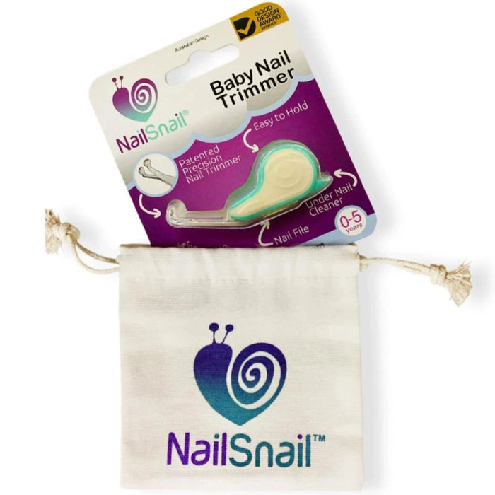 Nail Snail ™ 3-in-1 baby nail trimmer