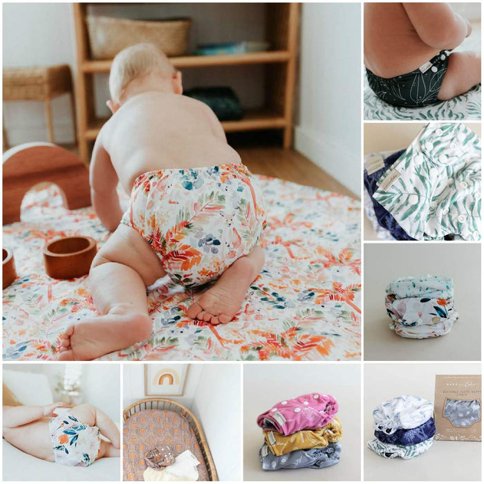 V3 One-Size Cloth Nappy - Bare and Boho