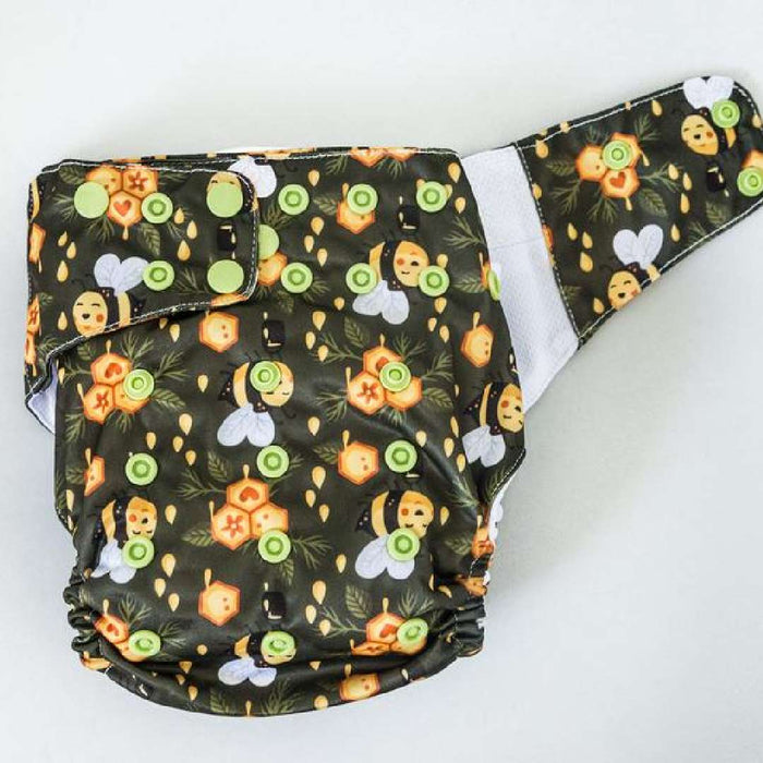 Pocket Cloth Nappy +2x inserts - Monti & Co