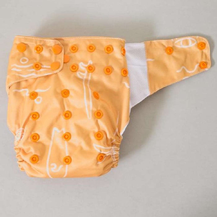 Pocket Cloth Nappy +2x inserts - Monti & Co