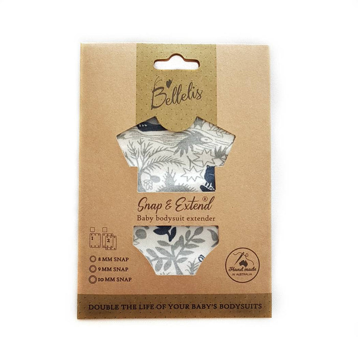 6x Snap & Extend® Bodysuit Extender - Dark Colours (assorted button size)