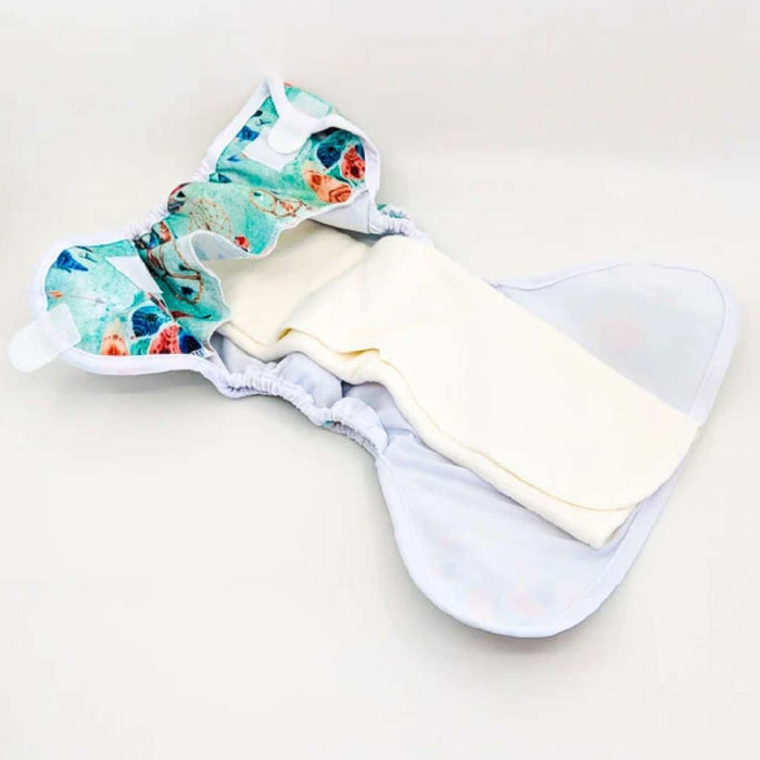 PEEKABOO All In 2 (AI2) cloth nappies - OSFM + small wet bag