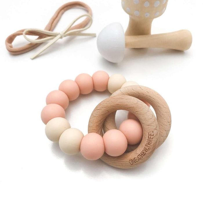 RATTLE Silicone and Wood Teether