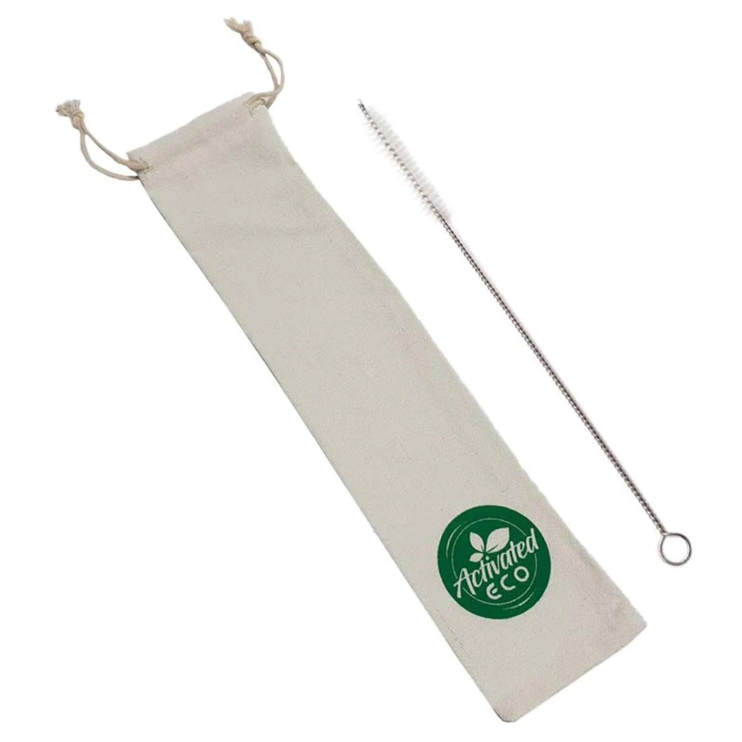 Reusable Straw Pouch & Brush