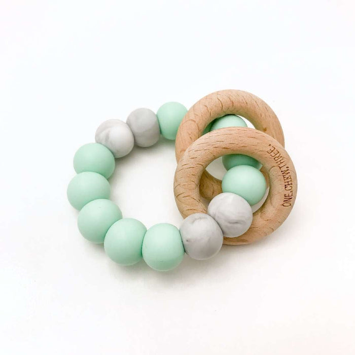 RATTLE Silicone and Wood Teether