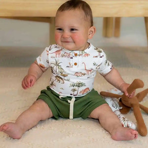 Snuggle Hunny Baby Clothes | Shorts - Olive