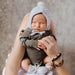 Snuggle Hunny - Merino Wool Bonnet & Booties - Grey