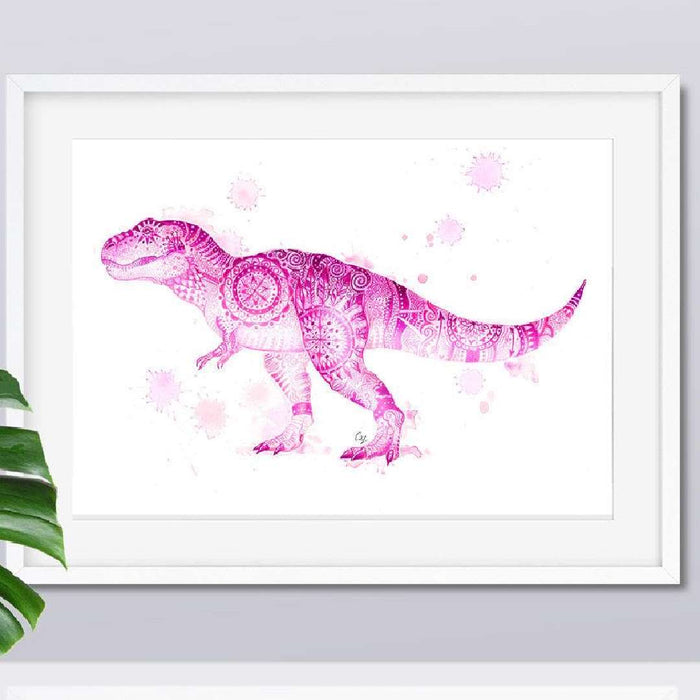 Dinos Theme Wall Art - Earthdrawn Studio (A4 size)